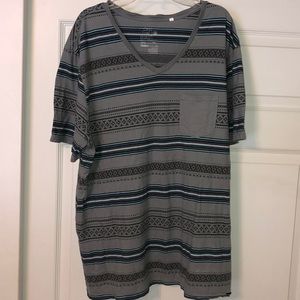 Aztec Print Vintage Pocket T-shirt